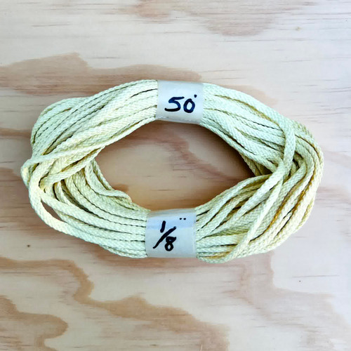 1/8" x 25ft Tubular Kevlar Harness with 0 sewn loops