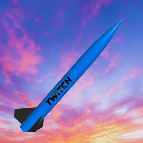 3" Fiberglass Blue Twitch ™