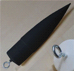 Plastic 2.6" Black Ogive