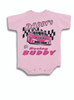 Daddy's Racing Buddy Pink Romper