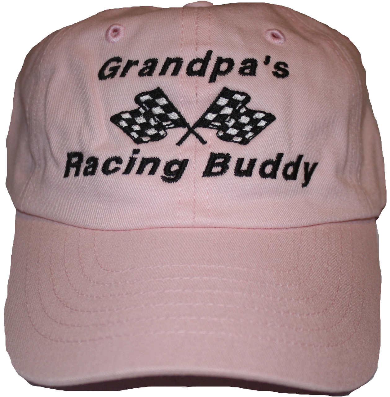 Grandpa's Racing Buddy toddler hat in pink - Sports Mom Apparel