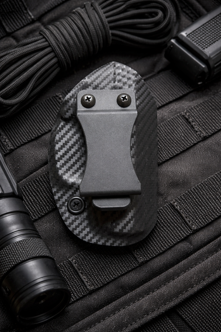 STS Concealment Remington RM380 IWB Kydex holster carbon fiber finish with FOMI belt clip
