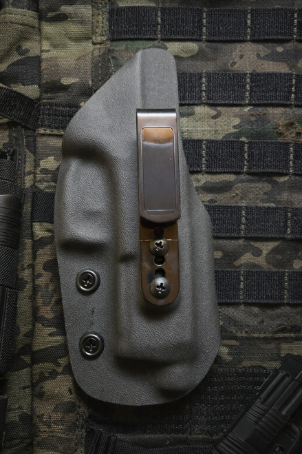 Palmetto State Armory Dagger Compact threaded barrel tuckable IWB Kydex holster with adjustable clip