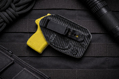 Kel-Tec P32 tuckable IWB Kydex holster concealed carry black carbon fiber