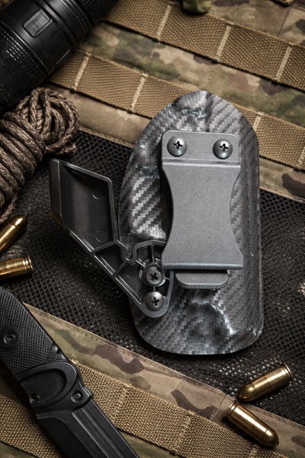Kimber Micro 9 IWB Kydex holster carbon fiber finish adjustable clip
