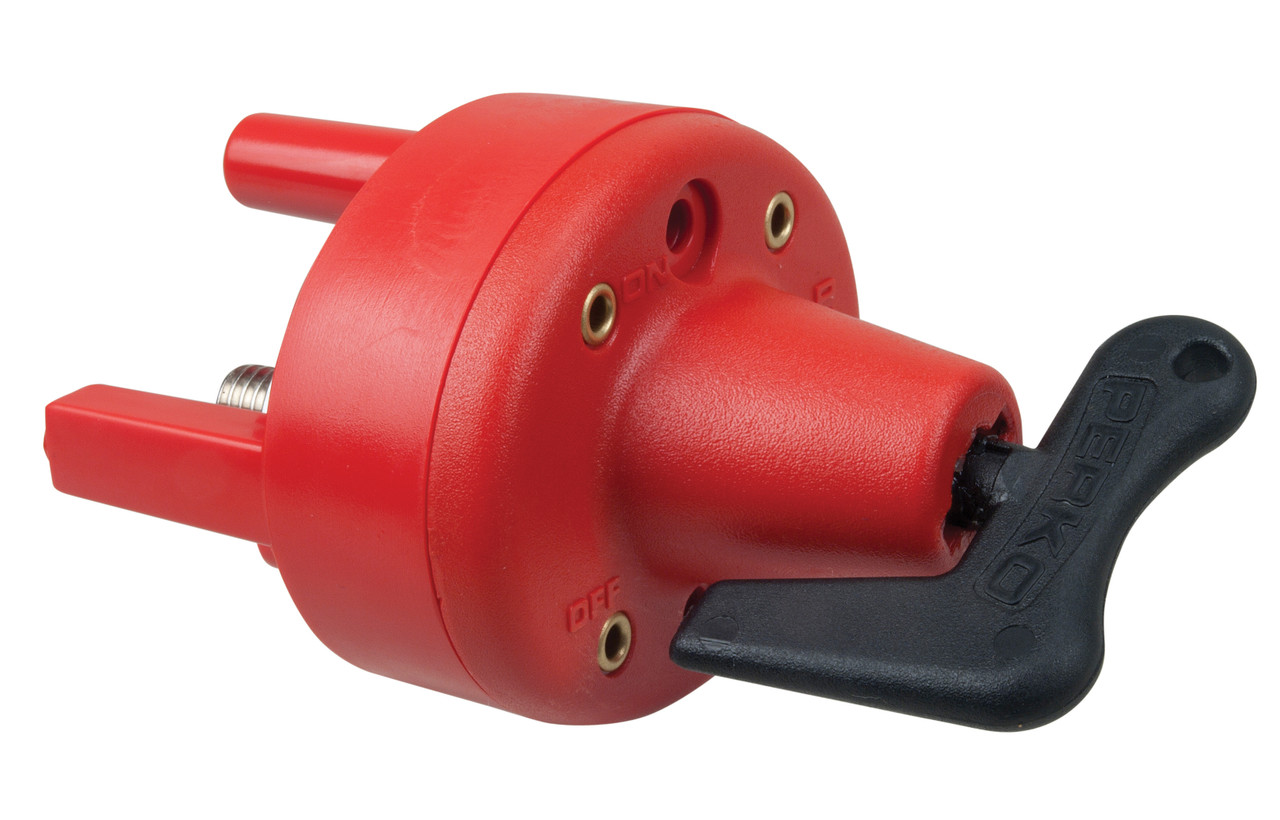 Perko Single Battery Disconnect Switch w/Mounting Ring & Legs - Bulkhead Mount