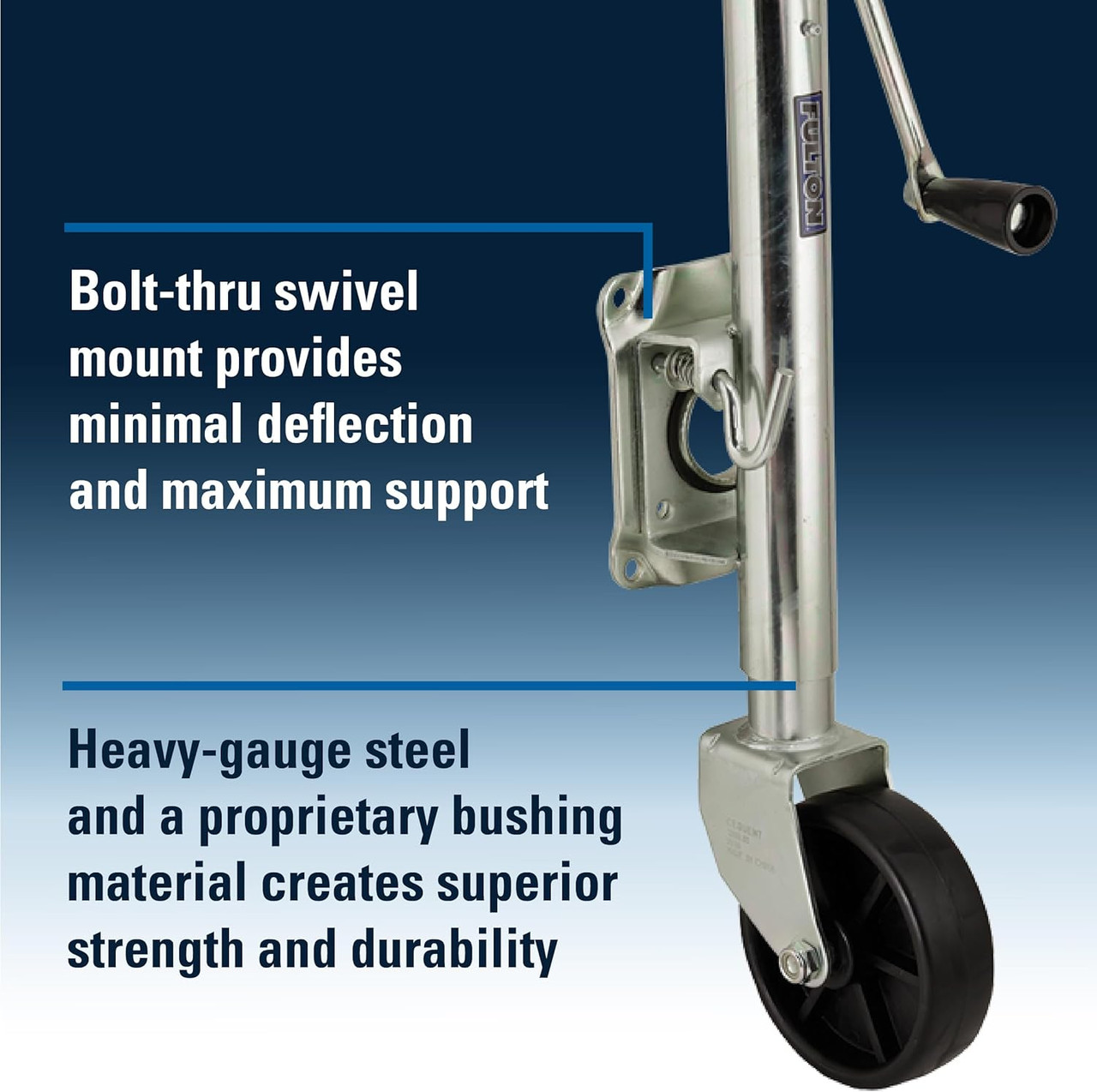 Fulton Single Wheel Jack - 1200 lbs. Capacity