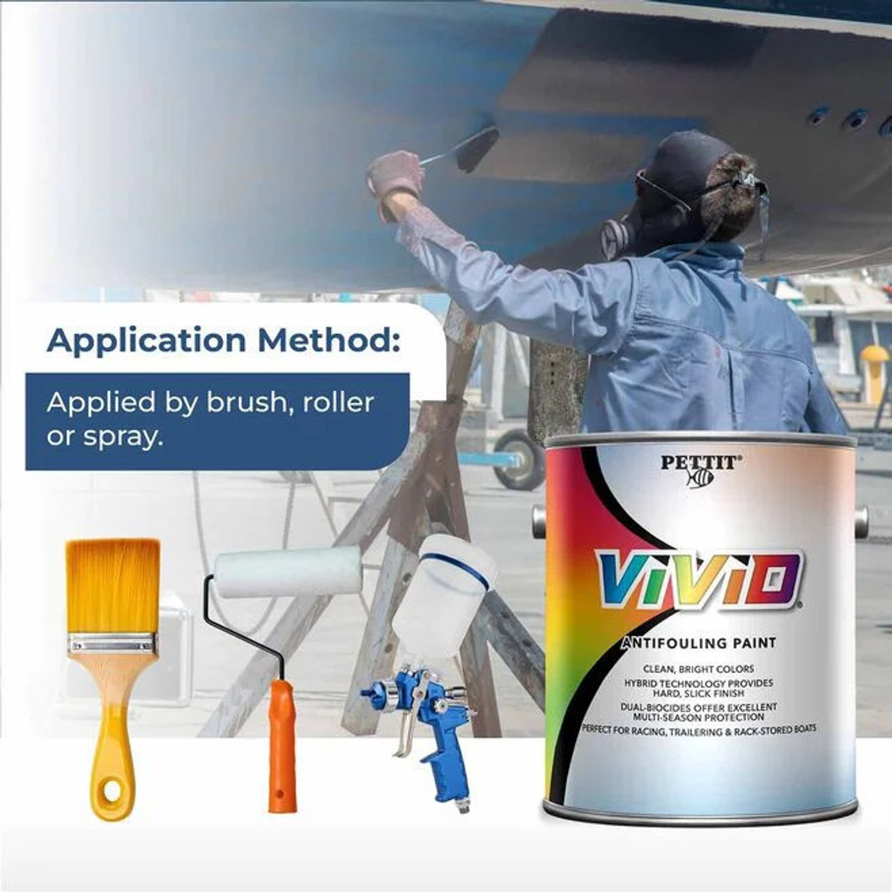Pettit ViViD Bright Colored Hybrid Antifouling Paint - Gallon
