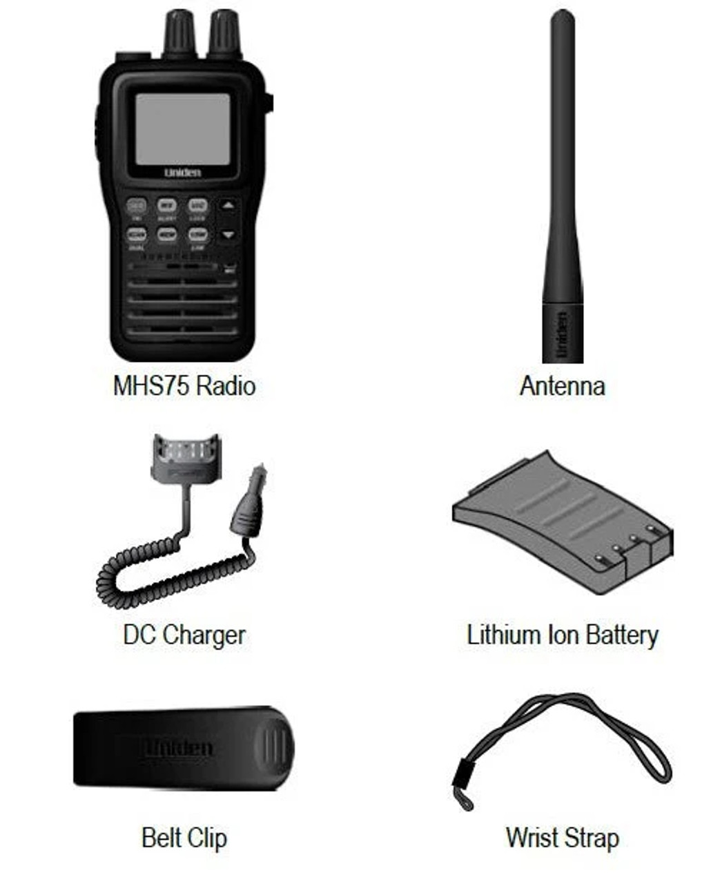 MHS75 Compact Handheld Marine Radio