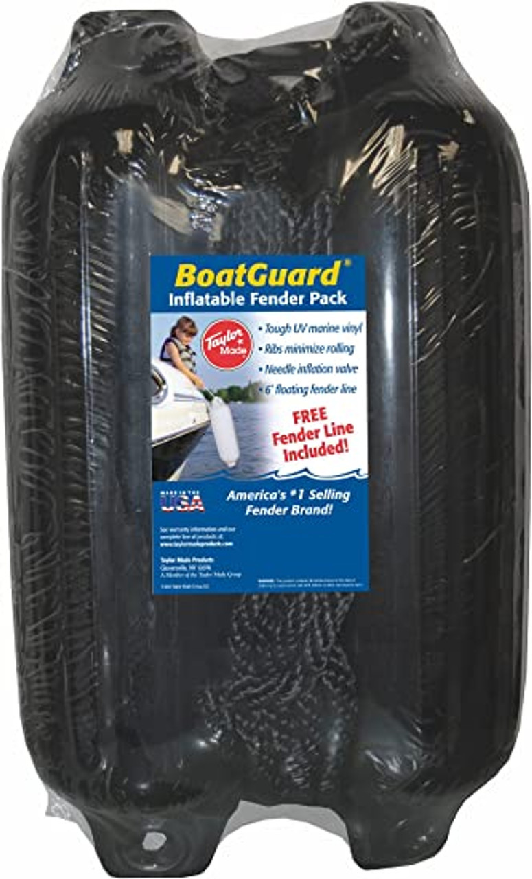 Taylor Made 6' x 22" Fender 2 Pack Black W/Black Rope (31016B2P)