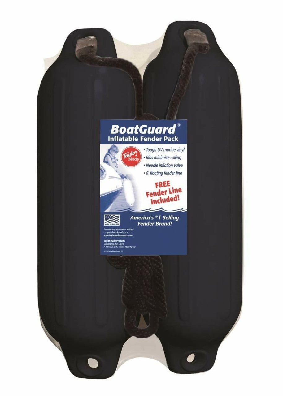 Taylor Made 5" x 18" Fender 2 Pack Black With Black Rope (31015B2P)