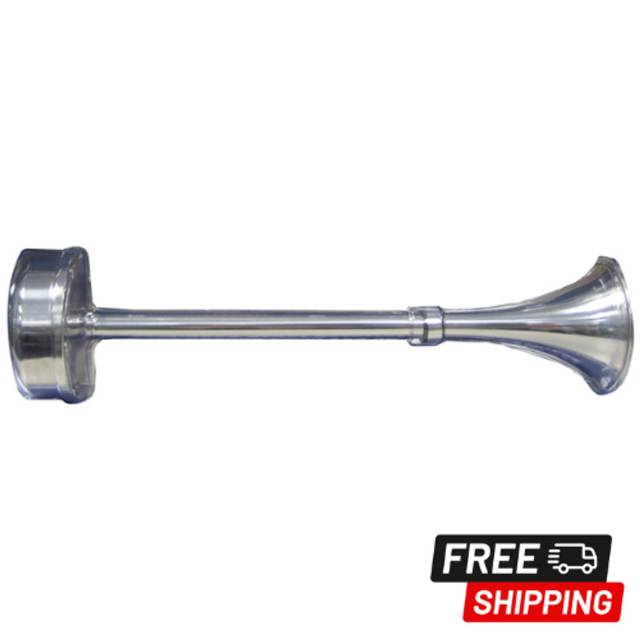 SCHMITT MARINE STANDARD SINGLE TRUMPET HORN - 12V - STAINLESS EXTERIOR