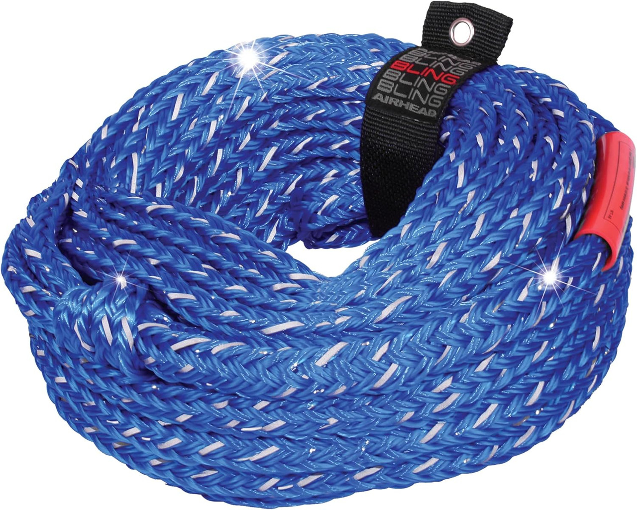 Airhead Bling Tow Rope for 1-6 Rider Towable Tubes, Water Skis, Wakesurf Boards and Wakeboards