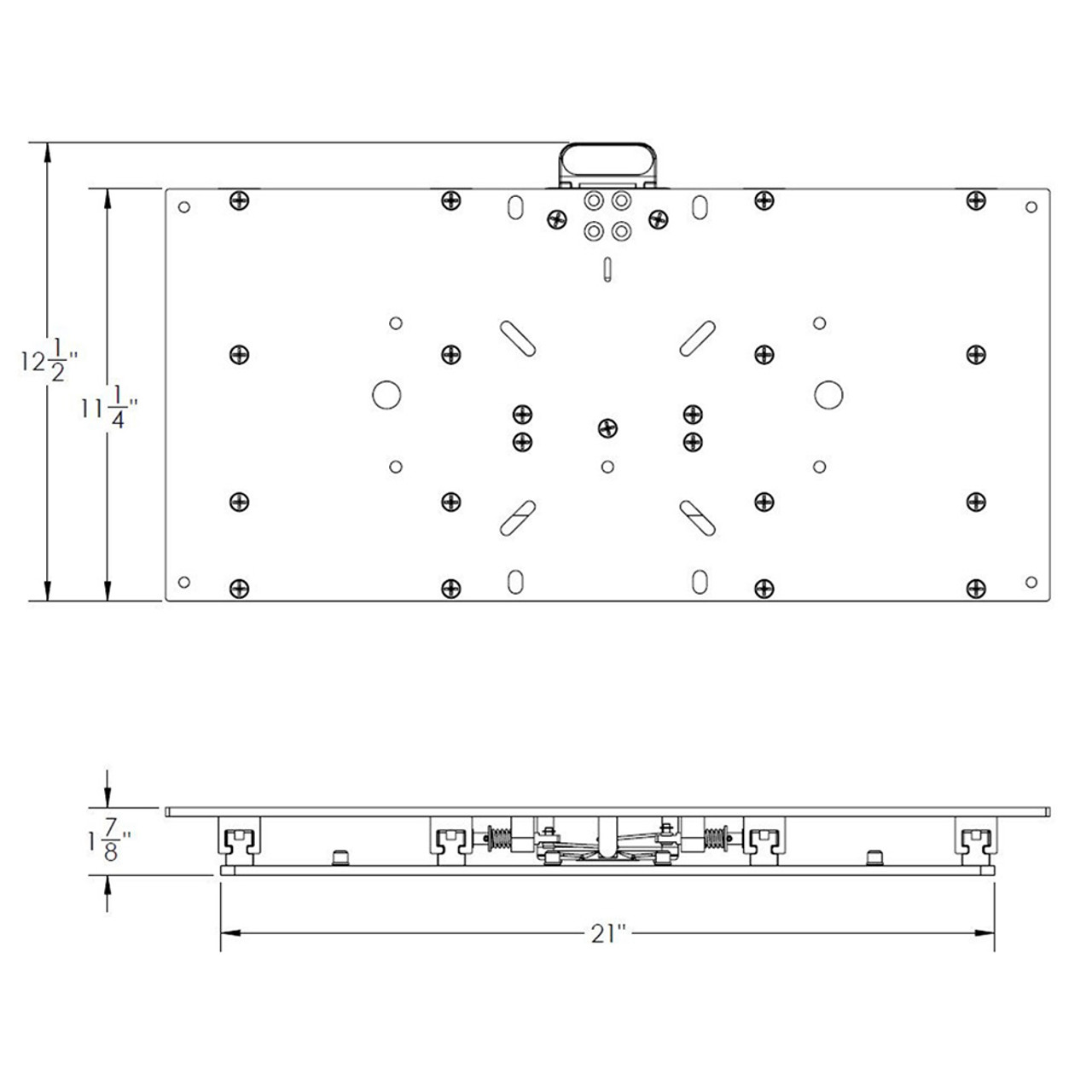 11-1/8" x 24" Manual Seat Slide