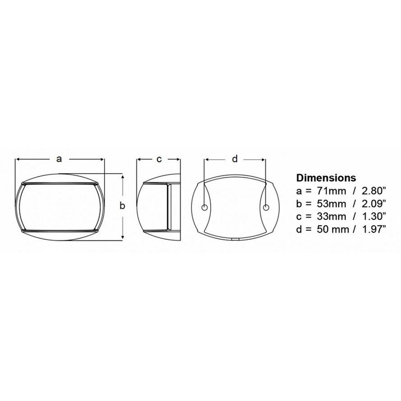 Hella Marine NaviLED Port & Starboard Pair - 2nm - Clear Lens