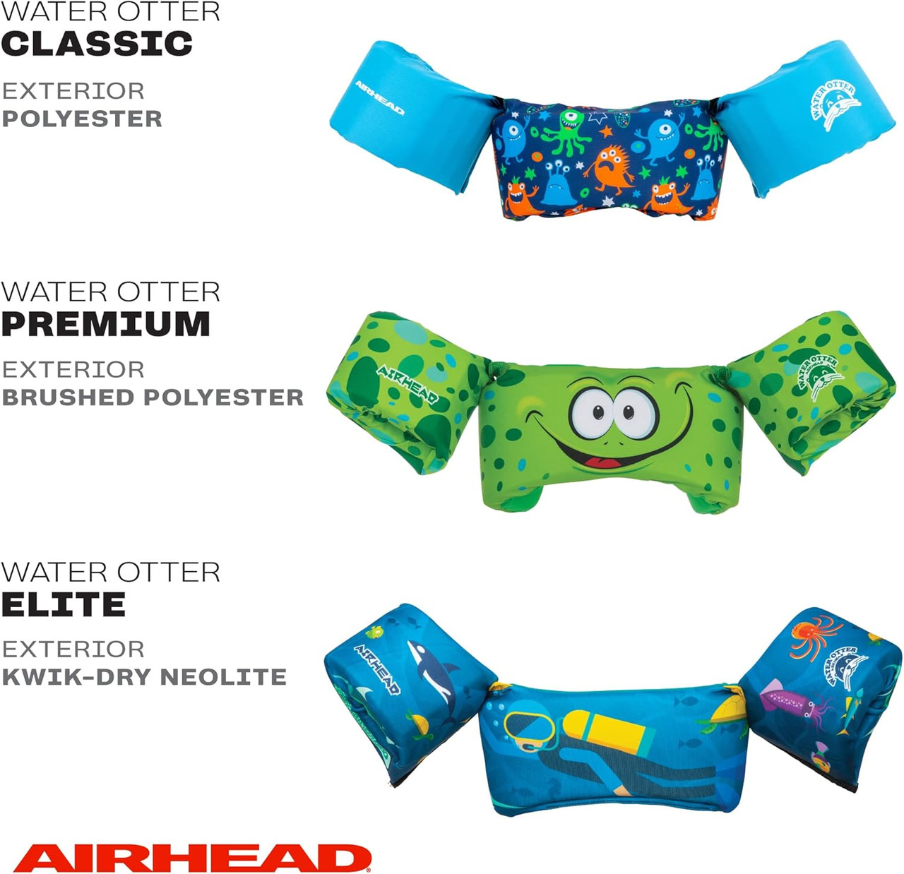 Airhead Water Otter Elite Life Jacket | Flotation Devices for Kids | Multiple Colors Available