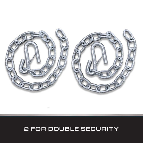 Tie Down 81203 Class 3, 1/4 in., OAL 31 in. Zinc Plated SAFETY CHAINS - US Boating Marine Supplies