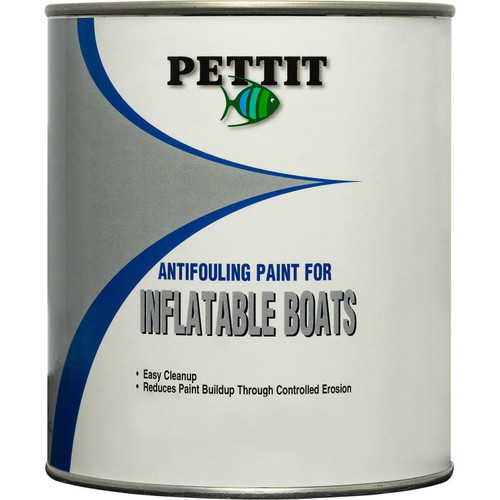 PETTIT PAINT Inflatable Boat Antifouling Paint, Black, Quart  - US Boating Marine Supplies