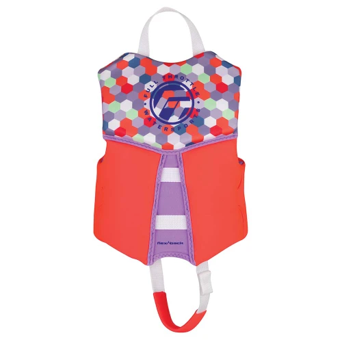 Full Throttle Child Rapid-Dry Flex-Back Life Jacket - Pink - US Boating Marine Supplies