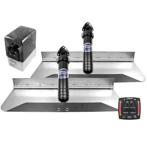 Bennett Marine 24x9 Hydraulic Trim Tab System w/One Box Indication - US Boating Marine Supplies