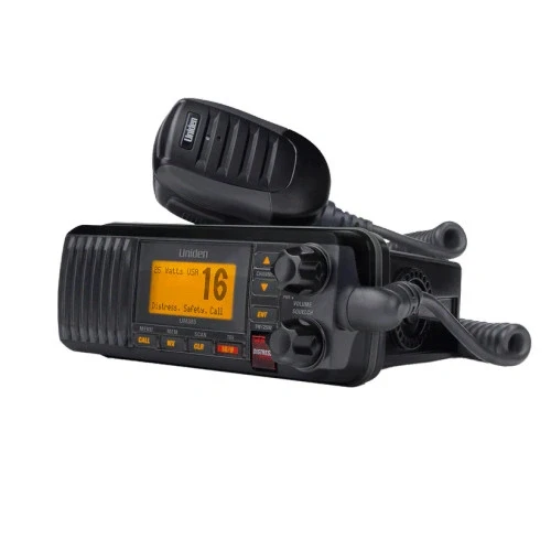 Uniden UM385 Fixed Mount VHF Radio - Black - US Boating Marine Supplies