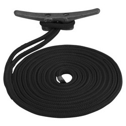 Sea Dog Double Braided Fender Line 1/4" x 6' Pair - Black