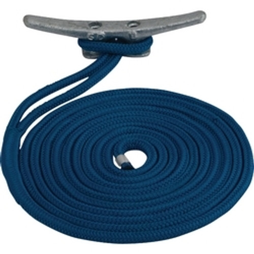 Sea Dog Double Braided Fender Line - 1/4" x 6' Pair-Navy