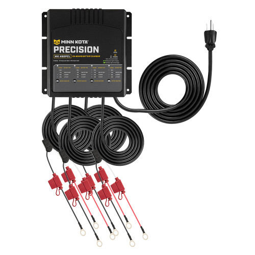 Minn Kota On-Board Precision Charger MK-460 PCL 4 Bank x 15 AMP LI Optimized Charger - US Boating Marine Supplies