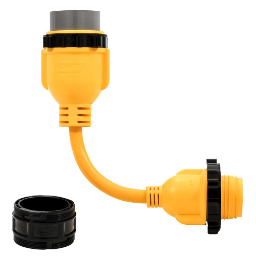 Camco 50AM/30AF Power Grip Marine 12" Locking Adapter - M-Lock/F-Locking Adapter - US Boating Marine Supplies
