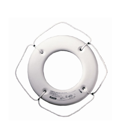 Jim-Buoy Type IV life Ring - 30" JBX Series - White - US Boating Marine Supplies