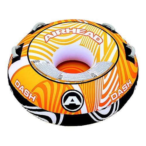 Airhead AHT50192ORW DASH 1-Rider Towable Tube - Orange/White - US Boating Marine Supplies