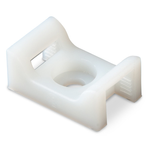 Ancor Cable Tie Mounts #8 Screw - Natural - 100 Pieces Per Bag - US Boating Marine Supplies