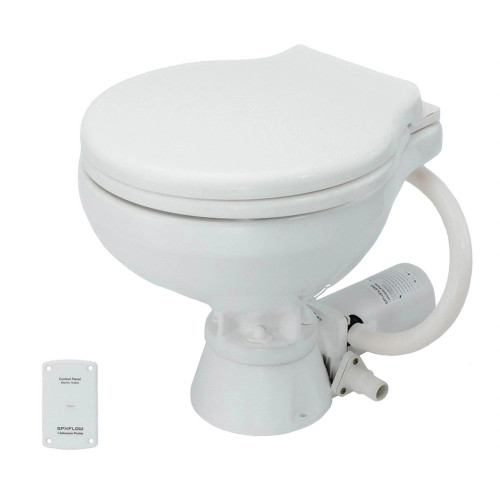 Johnson Pump Standard Electric Marine Toilet - Comfort Macerator Style - 24V - US Boating Marine Supplies