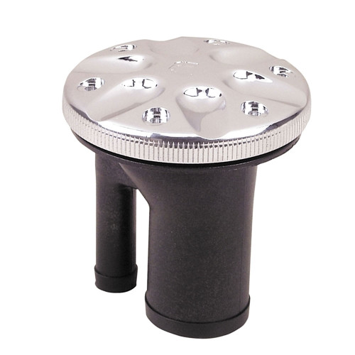 Perko 0591 Vented Fuel Fill f/1-1/2" Hose - Straight Neck - Chrome - US Boating Marine Supplies
