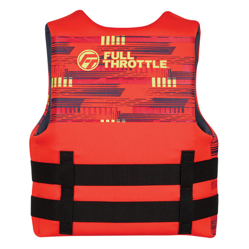 Full Throttle Youth Rapid-Dry Life Jacket - Red - US Boating Marine Supplies