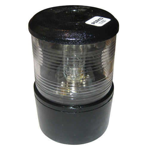 Perko Masthead Light f/Sail or Power Less Than 20M - 12VDC - Black Base Mount/White Light - Lighthouse Boating Marine Supplies