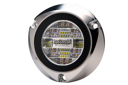 Lumitec SeablazeX2 Spectrum Underwater Light RGBW Polished Housing - US Boating Marine Supplies