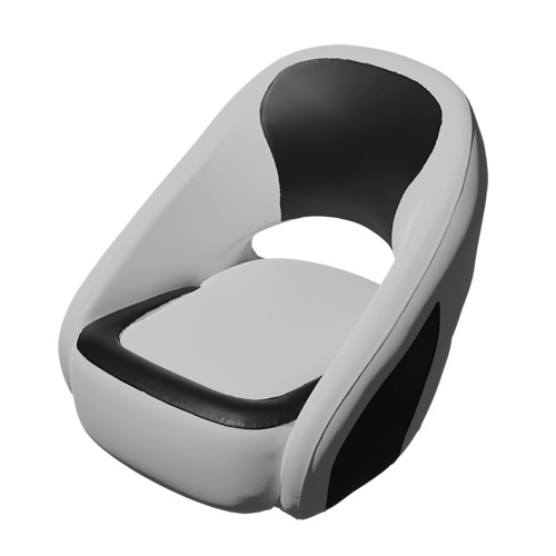 TACO Caladesi Smooth Bucket Seat - White/Black - US Boating Marine Supplies