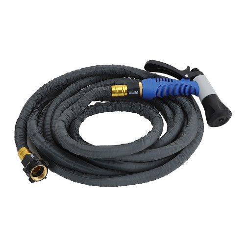 HoseCoil Stainless Steel PRO Hose Kit w/Boat Bumper Plastic Body Nozzle - US Boating Marine Supplies