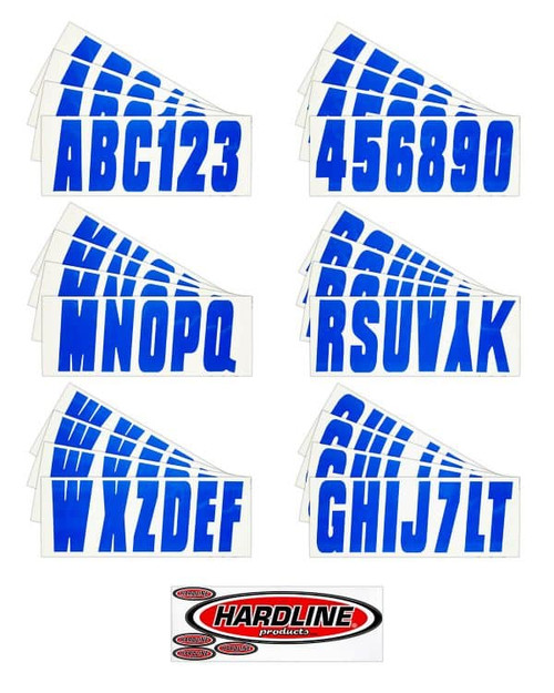 Boat Lettering Solid Blue 3″ Registration Number Kit - US Boating Marine Supplies