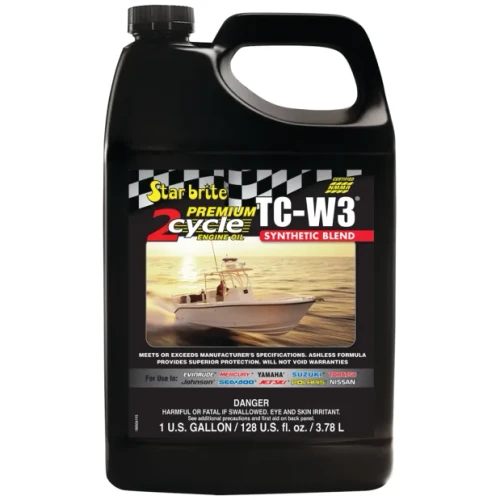 Star Brite Premium 2-Cycle Engine Oil TC-W3, Gallon - US Boating Marine Supplies