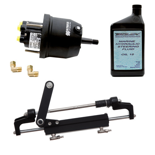 Uflex HYCO 1.1 Front Mount OB System up to 175HP - Includes UP20 FM Helm, 2qts of Oil, UC95-OBF Cylinder - US Boating Marine Supplies