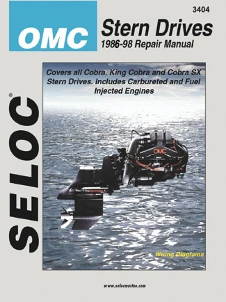 Seloc OMC Stern Drive Repair Manual for 1986 - 1998 - US Boating Marine Supplies