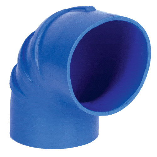 Trident Marine 5" ID 90 Degree Blue Silicon Wet Exhaust Elbow - US Boating Marine Supplies