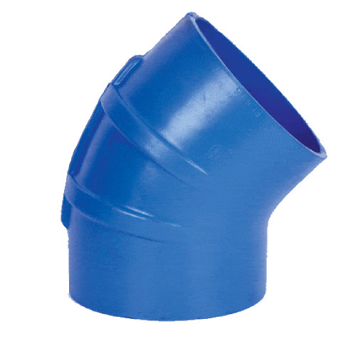 Trident Marine 5" ID 45 Degree Blue Silicon Wet Exhaust Elbow - US Boating Marine Supplies