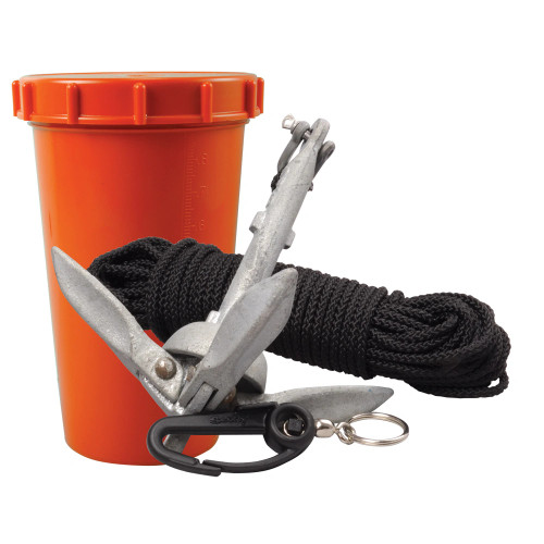 Scotty Anchor Kit - 1.5lbs Anchor & 50' Nylon Line - US Boating Marine Supplies