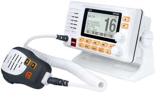 Uniden UM725 Fixed Mount Marine VHF Radio w/GPS - White