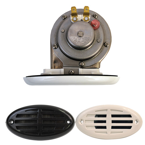 Attwood Drop-In Hidden Horn w/ Black and White Covers - US Boating Marine Supplies