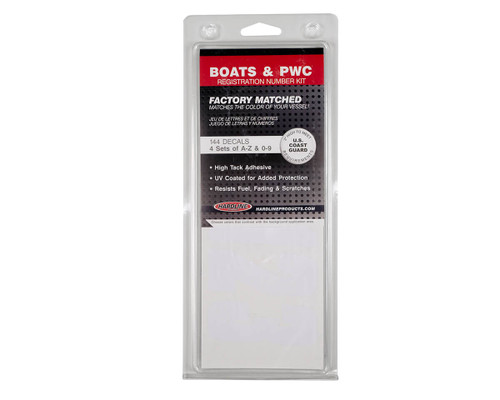 Hardline Products 3" Boat Letter and Number Kit - Solid White