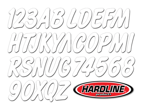 Hardline Products 3" Boat Letter and Number Kit - Solid White (WHI400EC)